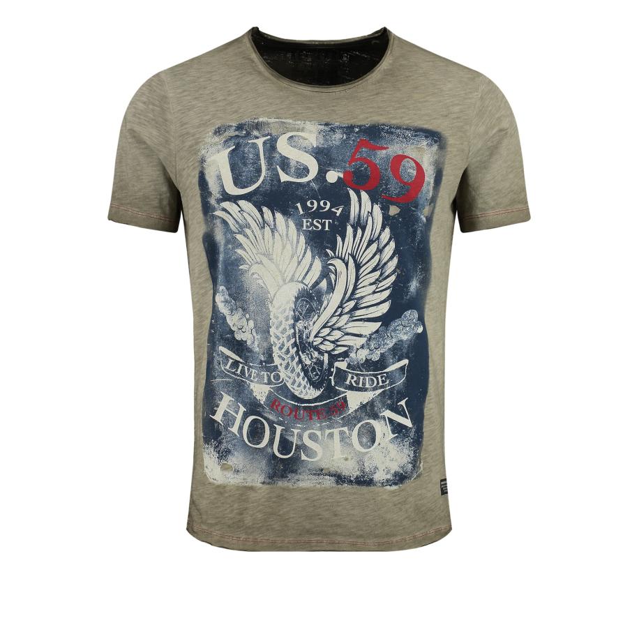 Key Largo Shirt MT HOUSTON navy / groen / olijfgroen / rood Groen