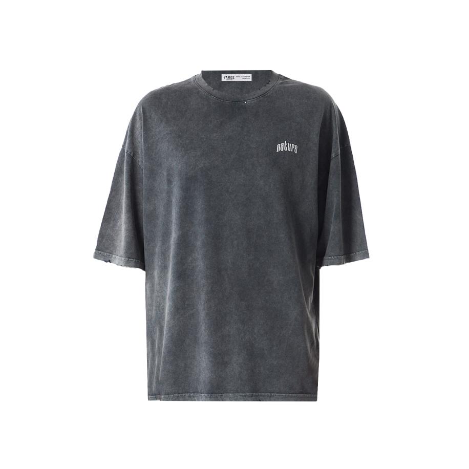 VAMOS CLO Shirt antraciet / wit Grijs