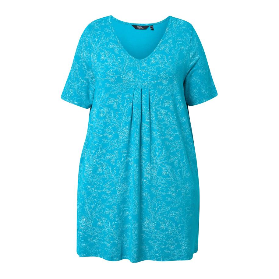 Ulla Popken Ulla Popken Shirt royal blue/koningsblauw / wit -