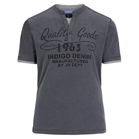 jan vanderstorm Jan Vanderstorm Shirt Nante donkergrijs