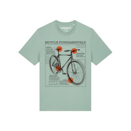 Watapparel Watapparel Shirt Fahrrad Grundlagen mintgroen / kreeft / zwart