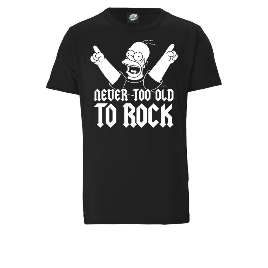 LOGOSHIRT Shirt Simpsons - Homer Simpson zwart Zwart