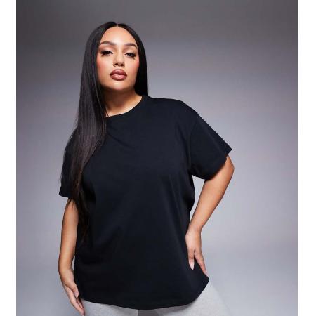 4505 Curve Icon Oversized T-shirt van sneldrogend katoen in zwart
