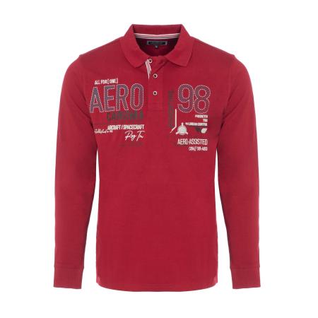 Carisma CARISMA Shirt smoky blue / robijnrood / zwart / wit