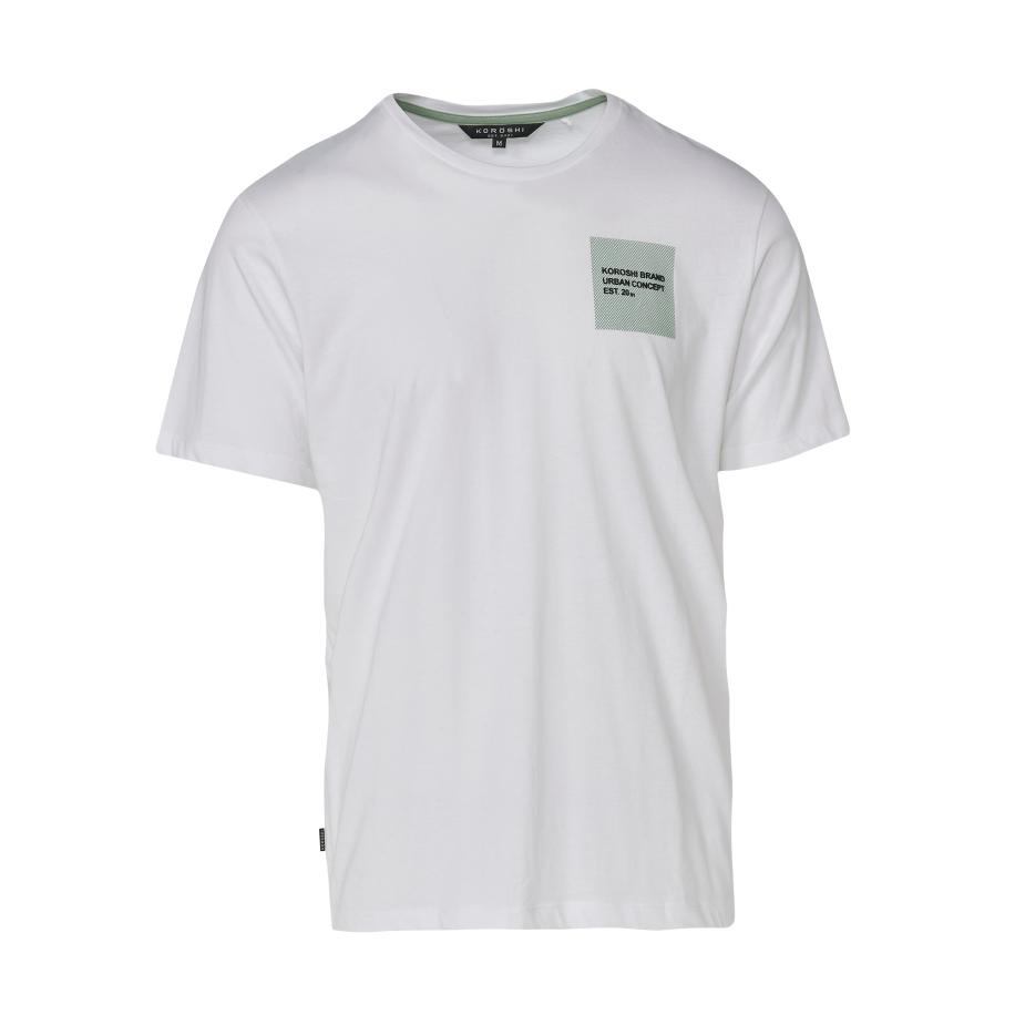 KOROSHI KOROSHI Shirt pastelgroen / zwart / wit -