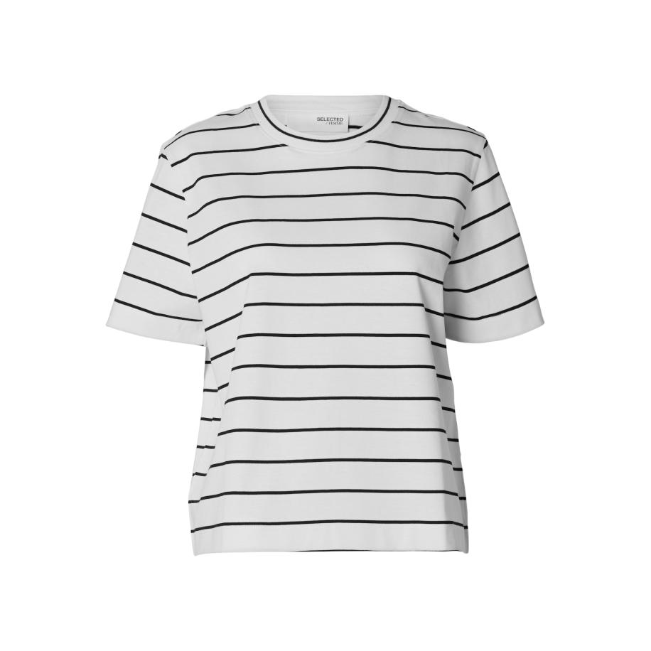 Selected SELECTED Shirt ESSENTIAL zwart / wit -