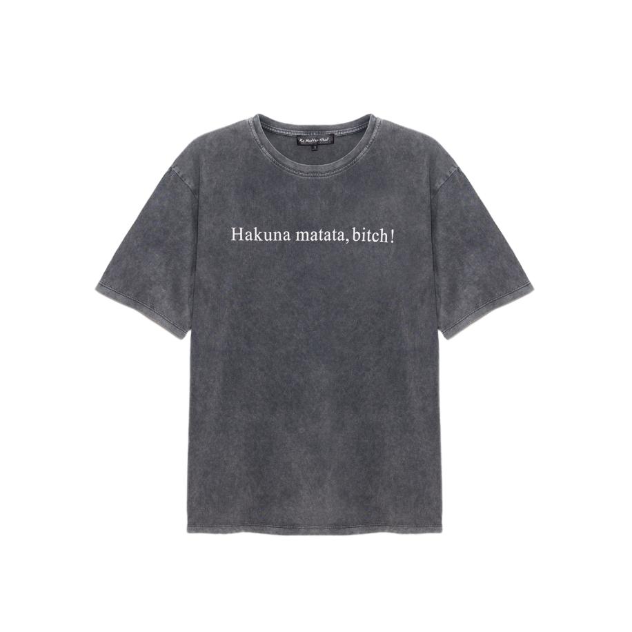 No Matter What Shirt antraciet / wit Grijs