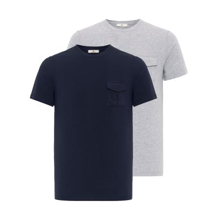 Daniel Hills Daniel Hills Shirt grijs gemêleerd / zwart