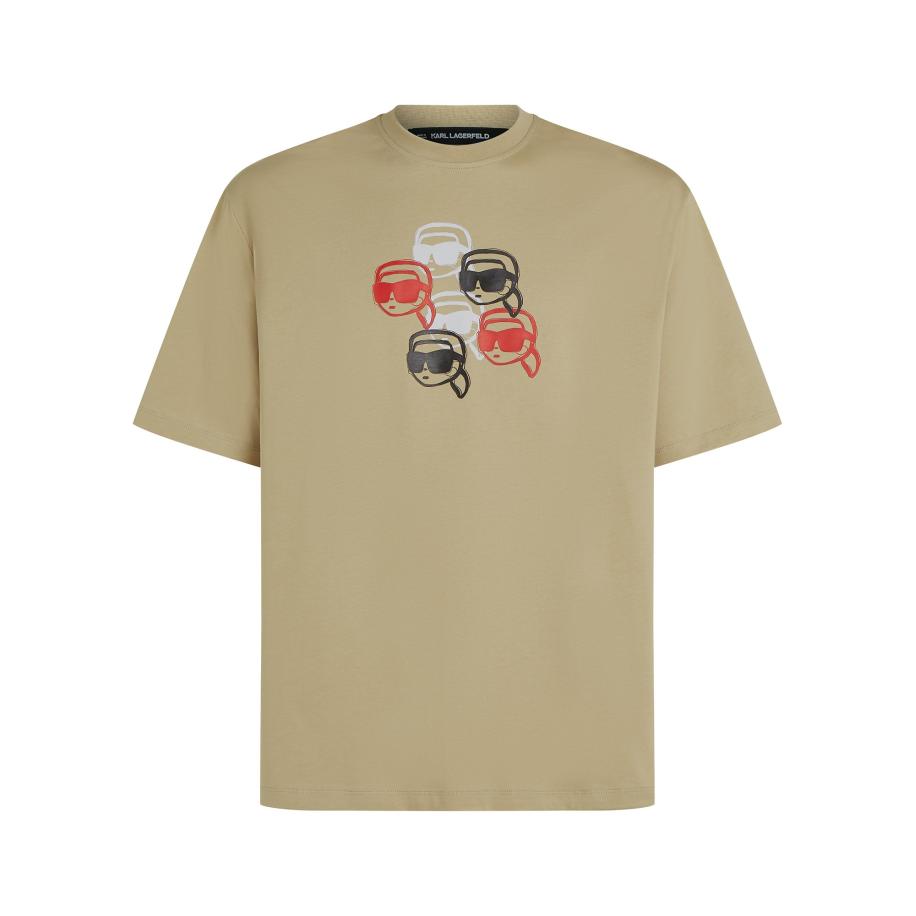 Karl Lagerfeld Karl Lagerfeld Shirt olijfgroen / rood / zwart / wit -