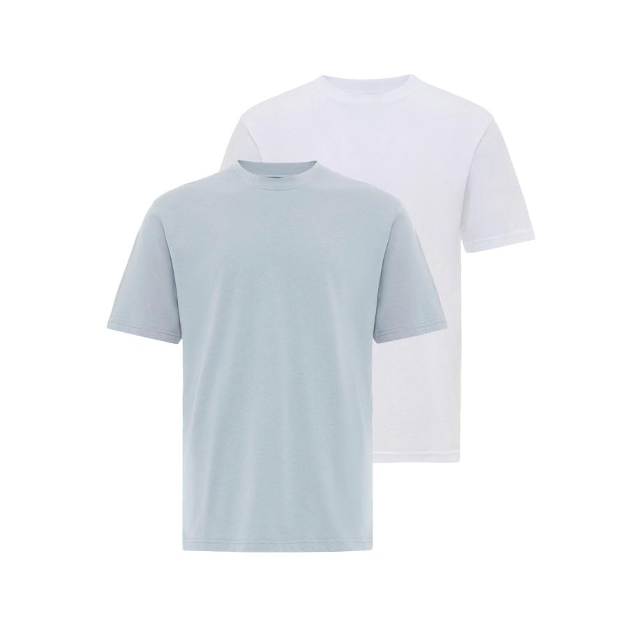 Antioch Antioch Shirt duifblauw / wit -