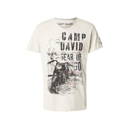Camp David CAMP DAVID Shirt donkergrijs / wit