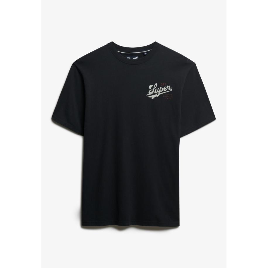 Superdry Shirt Tap Room crème / zwart Zwart