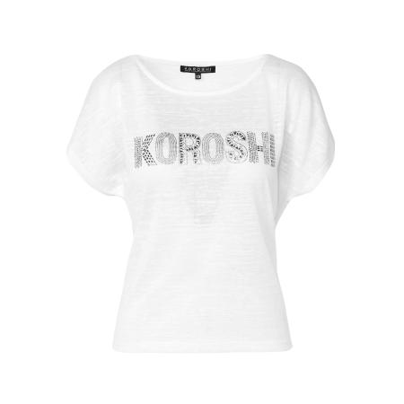 KOROSHI KOROSHI Shirt zwart / wit