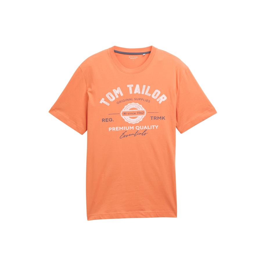 Tom Tailor TOM TAILOR Shirt marine / abrikoos / wit -