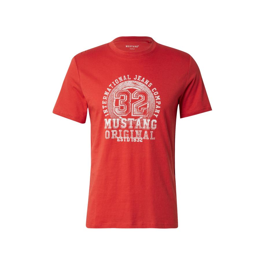 Mustang MUSTANG Shirt Austin neonrood / wit -