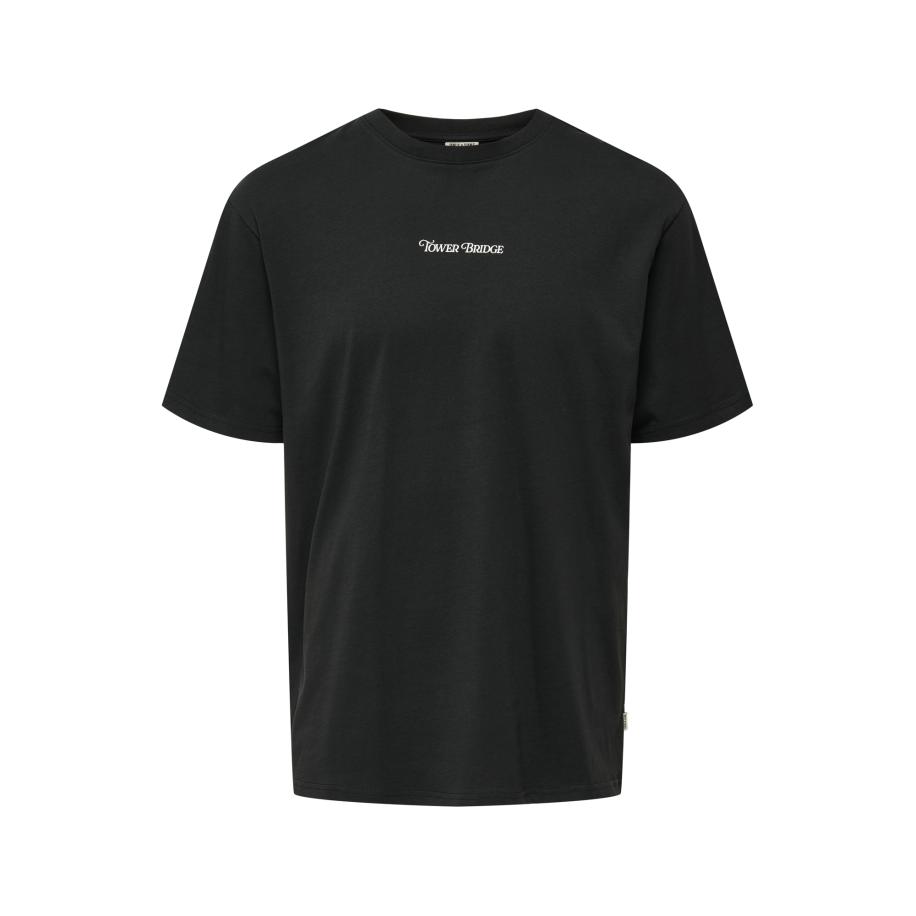 Only & Sons Only & Sons Shirt ONSFRED zwart / wit -