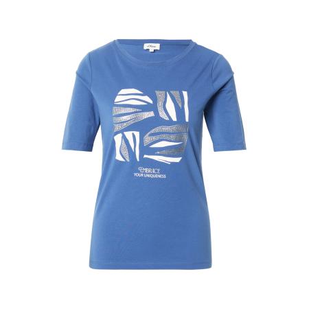 s.Oliver s.Oliver Shirt blauw / zilver / wit