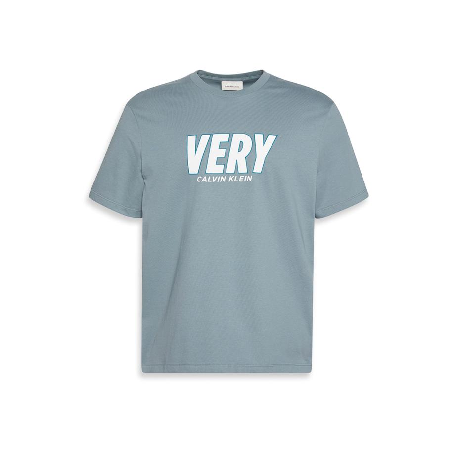 Calvin Klein Calvin Klein Jeans Shirt smoky blue / wit -