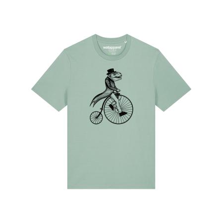 Watapparel Watapparel Shirt T-Rex Auf Fahrrad mintgroen / zwart