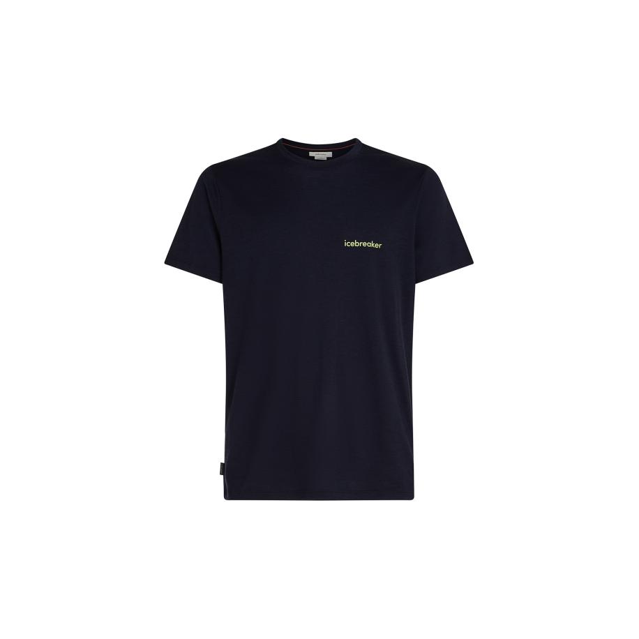 Icebreaker ICEBREAKER Shirt 150 Tech Lite marine / lichtgeel -
