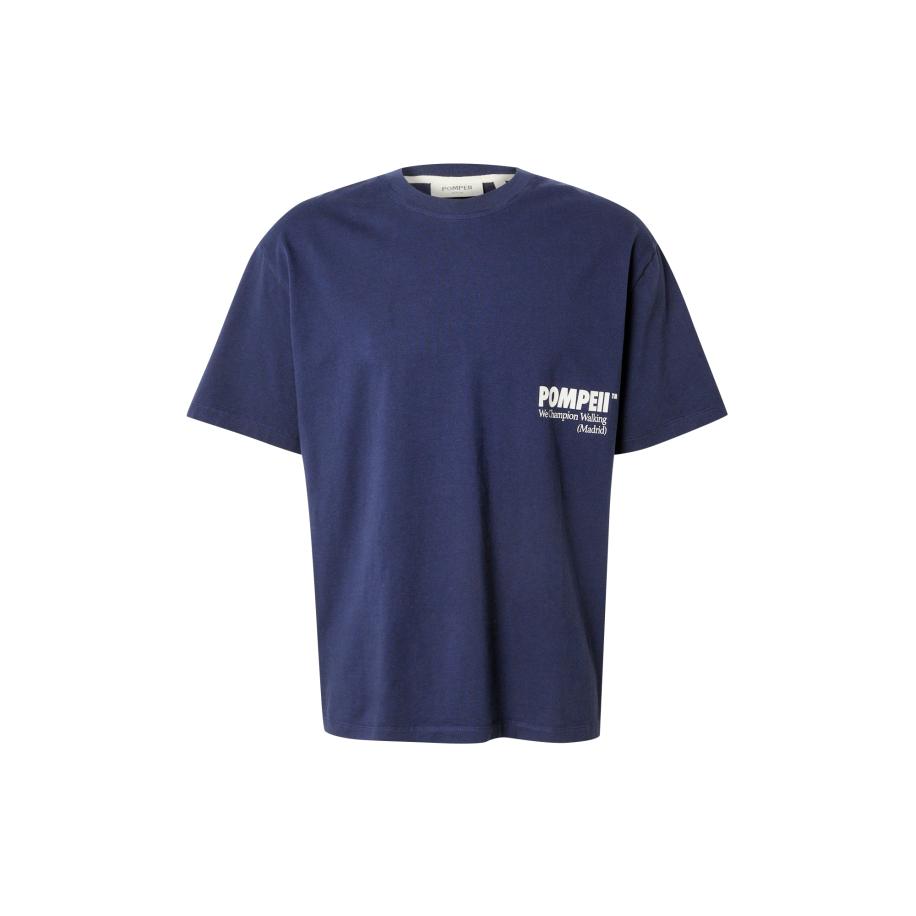 POMPEII POMPEII Shirt navy / wit -