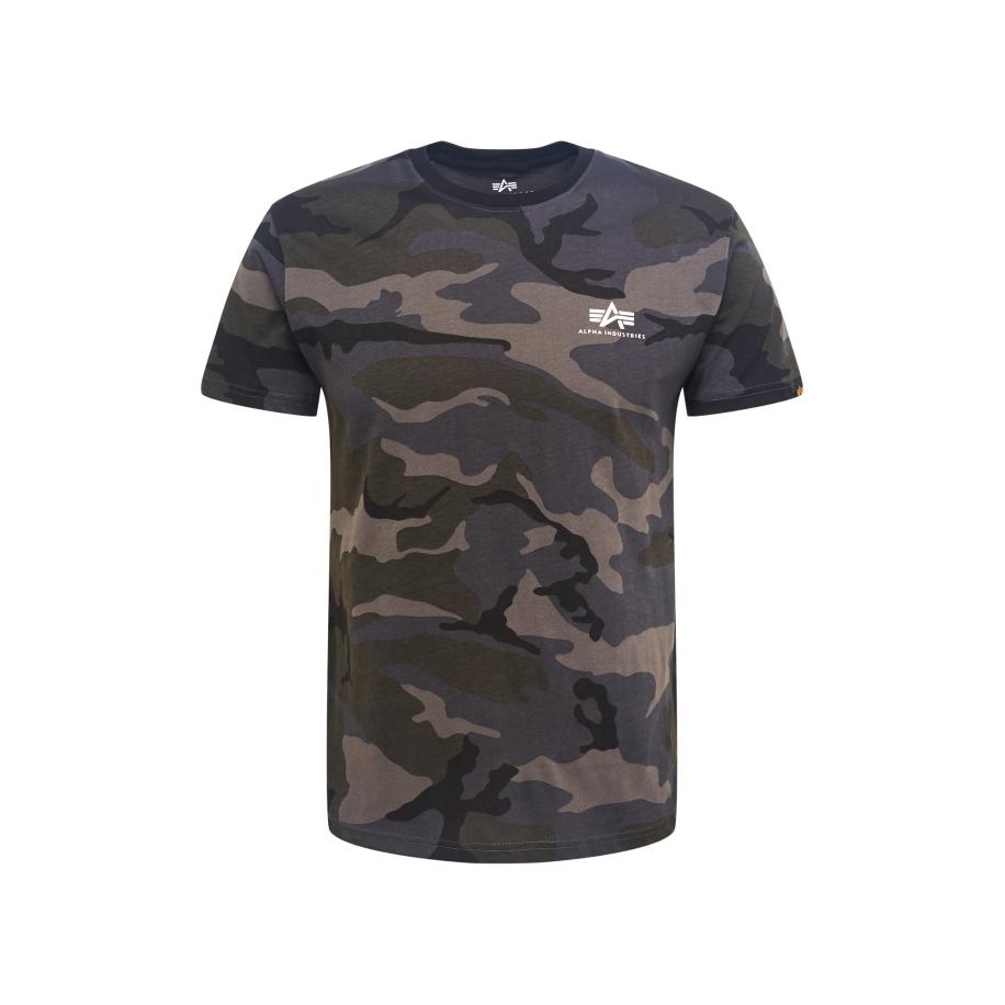 Alpha Industries ALPHA INDUSTRIES Shirt donkergrijs / kaki / zwart / wit -