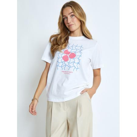 Desires DESIRES Shirt Claire royal blue/koningsblauw / eosine / wit