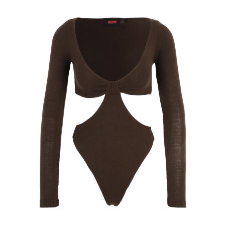 Misspap Misspap Shirt body chocoladebruin