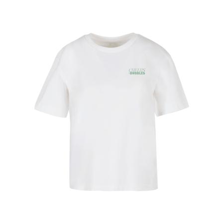 Miss Tee Shirt Cheers And Bubbles grasgroen / zalm roze / wit