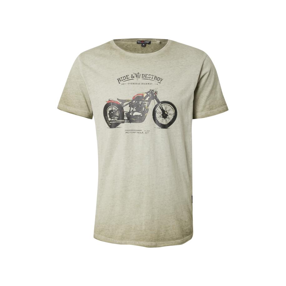 Key Largo Key Largo Shirt Destroy olijfgroen / oranje / rood / zwart -