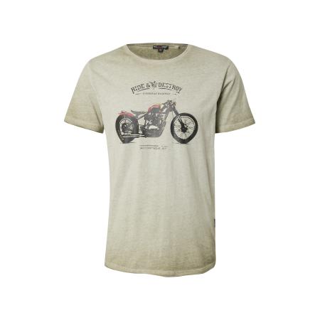 Key Largo Key Largo Shirt Destroy olijfgroen / oranje / rood / zwart