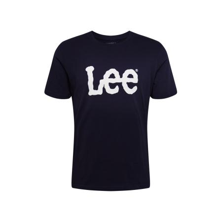 Lee Lee Shirt WOBBLY LOGO TEE zwart / wit