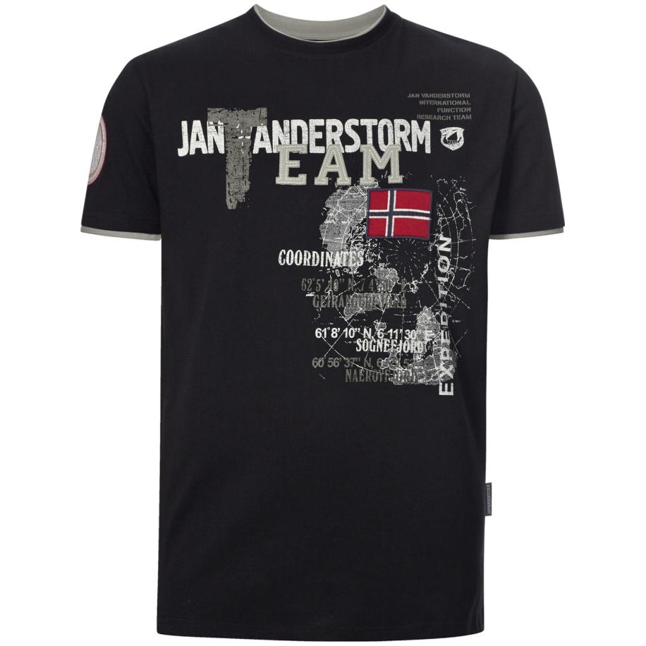 jan vanderstorm Jan Vanderstorm Shirt Sölve rood / zwart / wit -