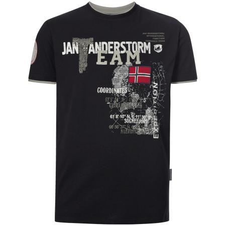 jan vanderstorm Jan Vanderstorm Shirt Sölve rood / zwart / wit