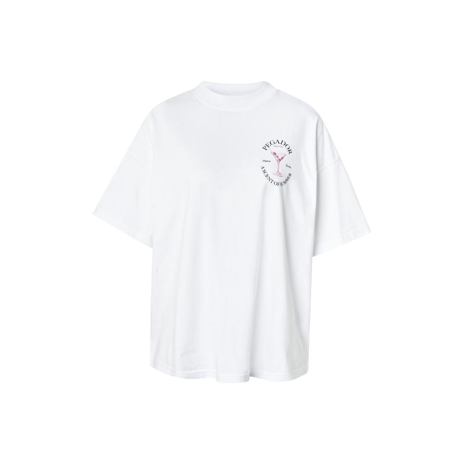 Pegador Pegador Oversized shirt Jorba orchidee / rosa / zwart / wit -