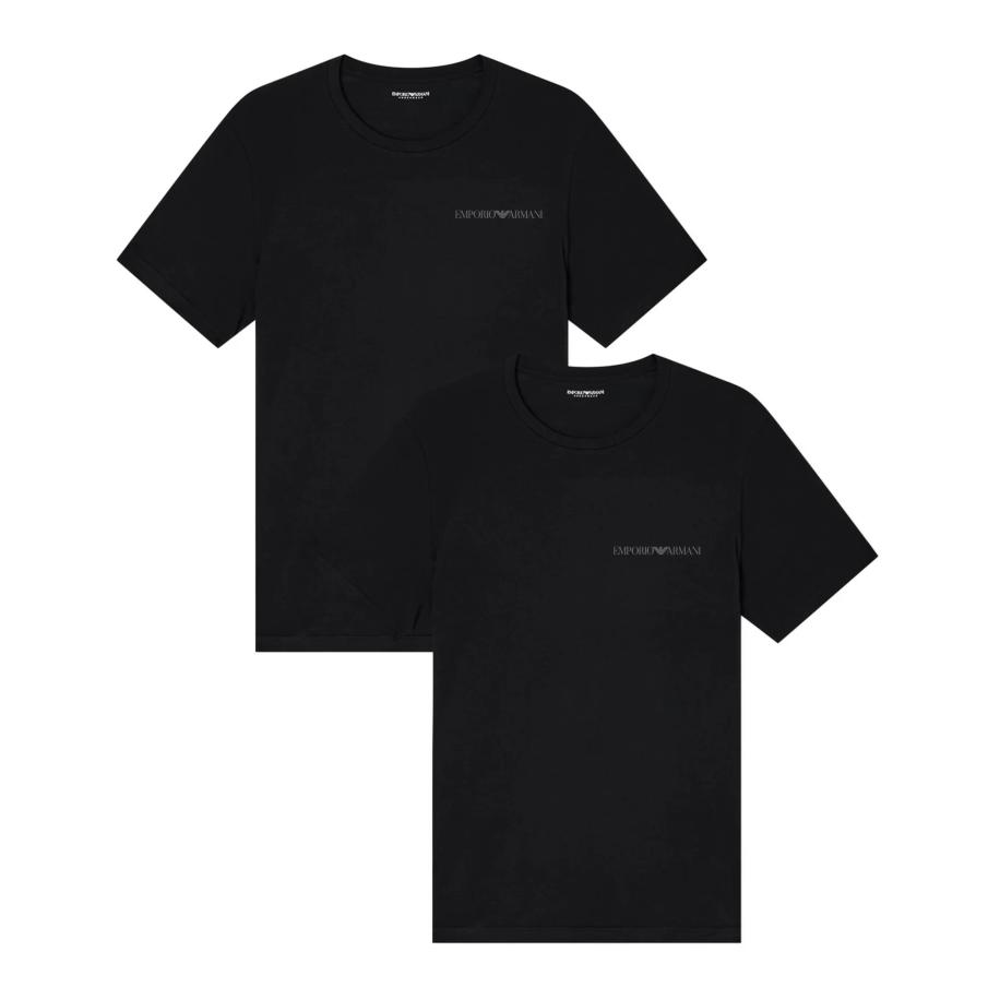 Emporio Armani T-Shirts 2-Pack Zwart