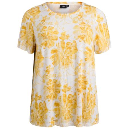 Zizzi Zizzi Shirt Malis geel / wit