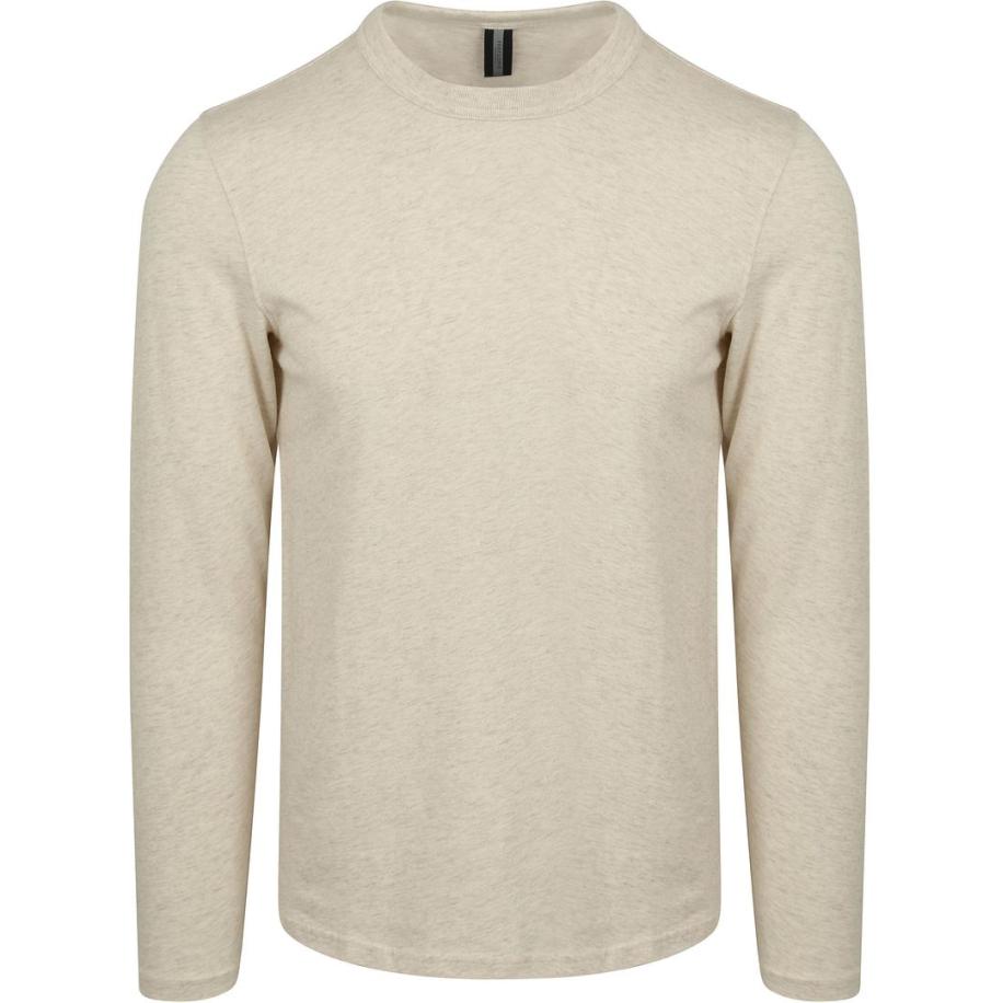 Profuomo Longsleeve T-Shirt Ecru Bruin