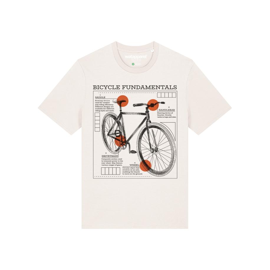 Watapparel Watapparel Shirt Fahrrad Grundlagen kreeft / zwart / wit -