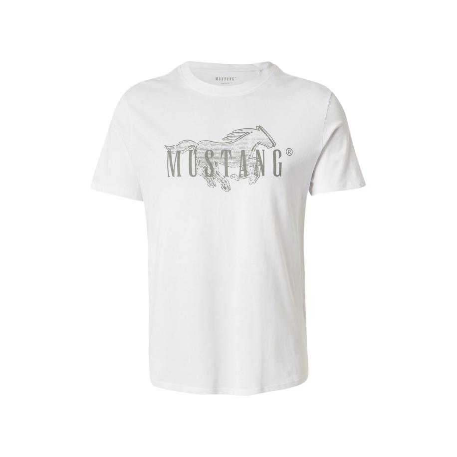 Mustang MUSTANG Shirt Austin lichtgroen / wit -