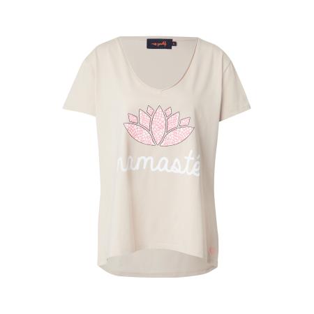 miss goodlife miss goodlife Shirt Namasté Snake sand / rosa / zwart / wit