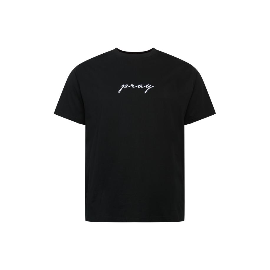 Mister Tee Shirt Pray zwart / wit Zwart