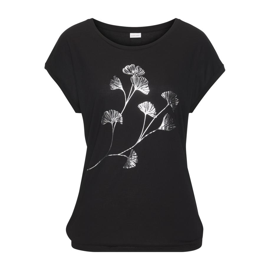 VIVANCE VIVANCE Shirt zwart / zilver -