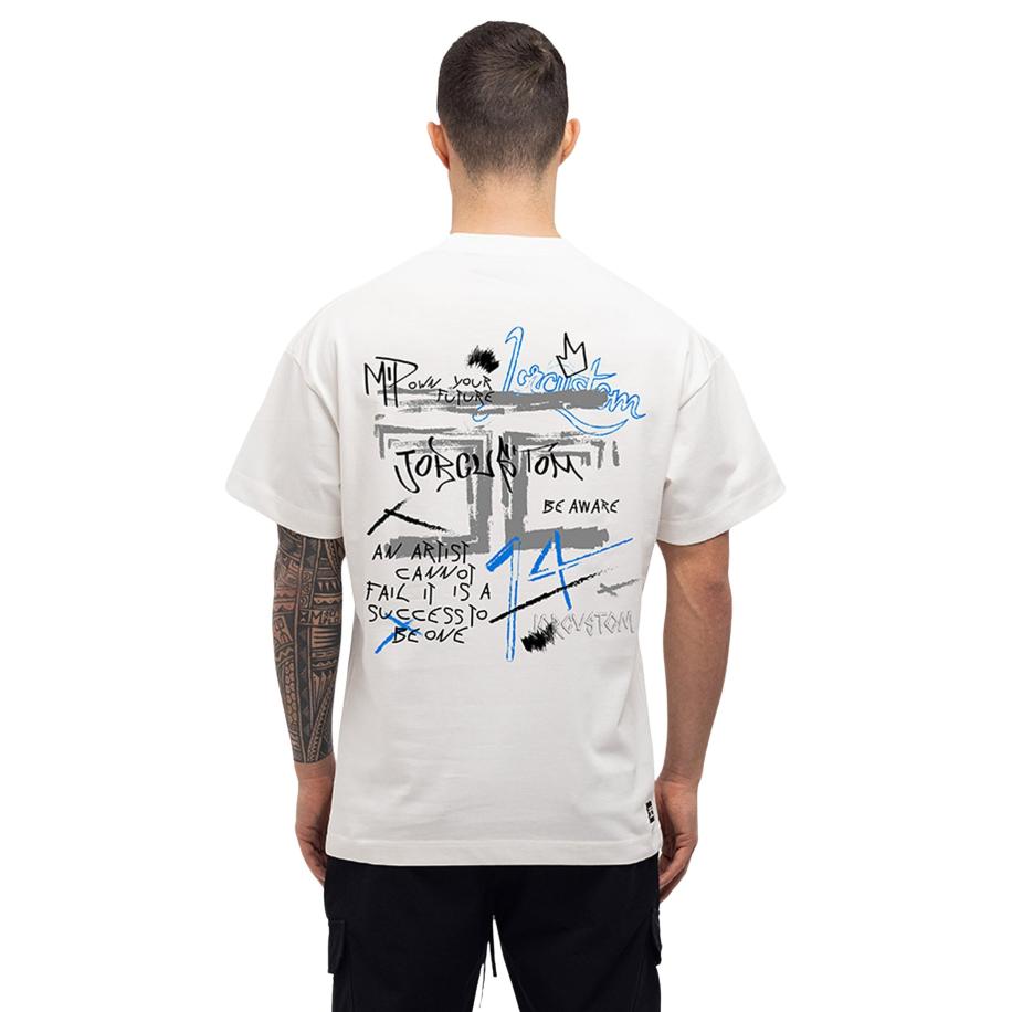 JorCustom Artist Loose Fit T-Shirt Wit