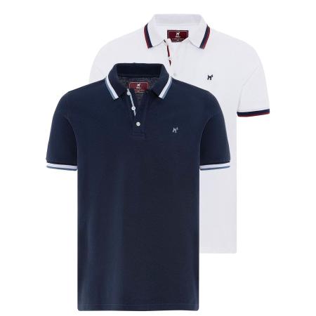 Williot Williot Shirt navy / opaal / wijnrood / wit