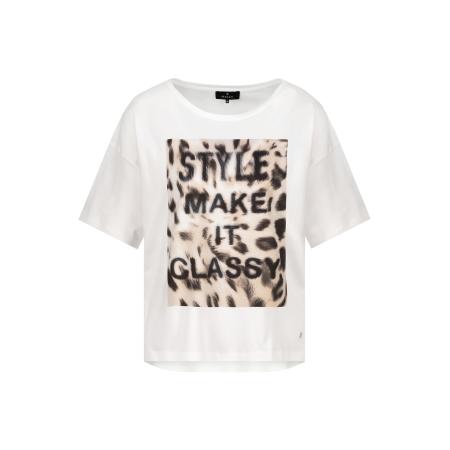 Monari monari Shirt beige / zwart / wit