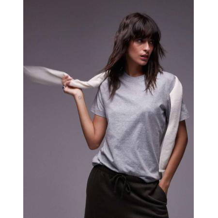 ARKET T-shirt in gemêleerd grijs