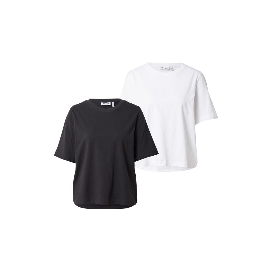 Weekday WEEKDAY Shirt zwart / wit -