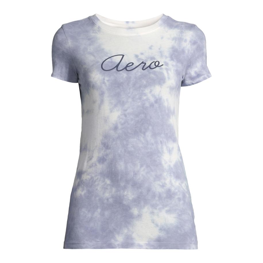 Aeropostale AÉROPOSTALE Shirt violetblauw / wit -