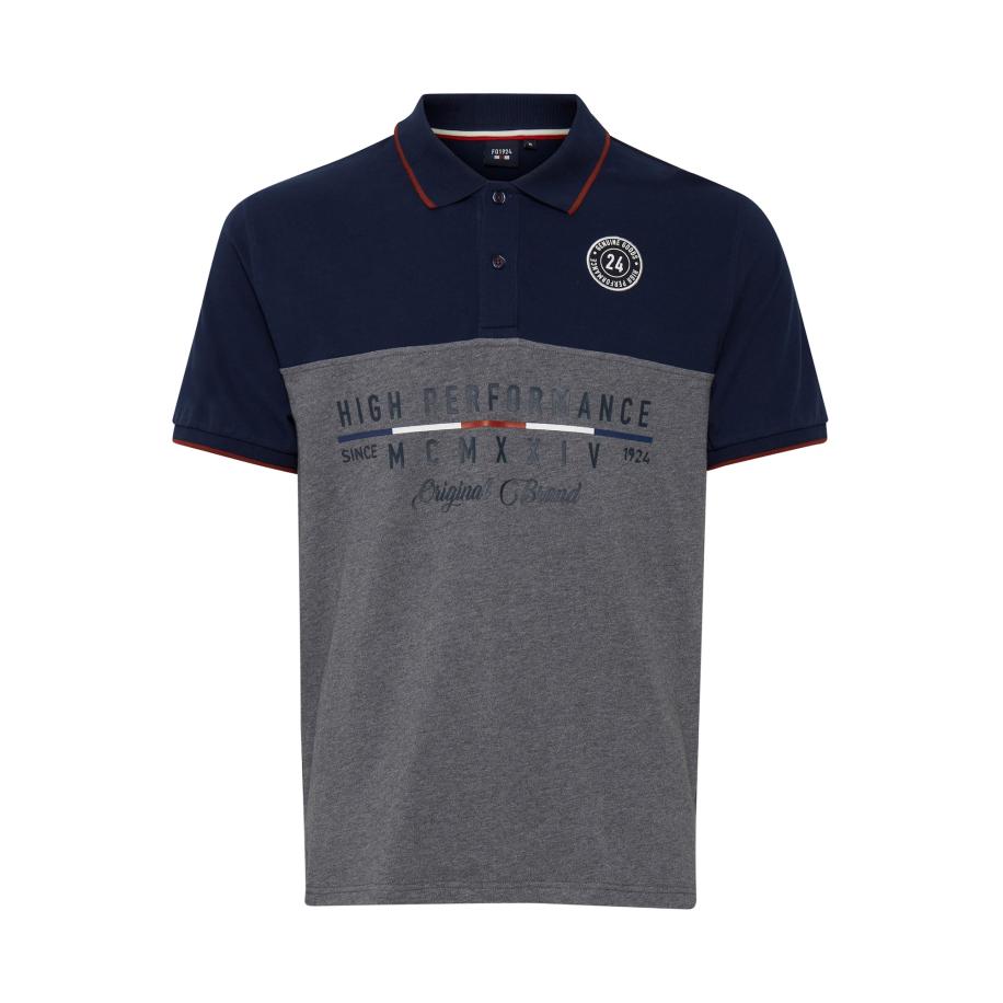 FQ1924 FQ1924 Shirt Reynir navy / grijs gemêleerd / donkerrood / wit -